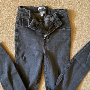 Good American crossover button jeans